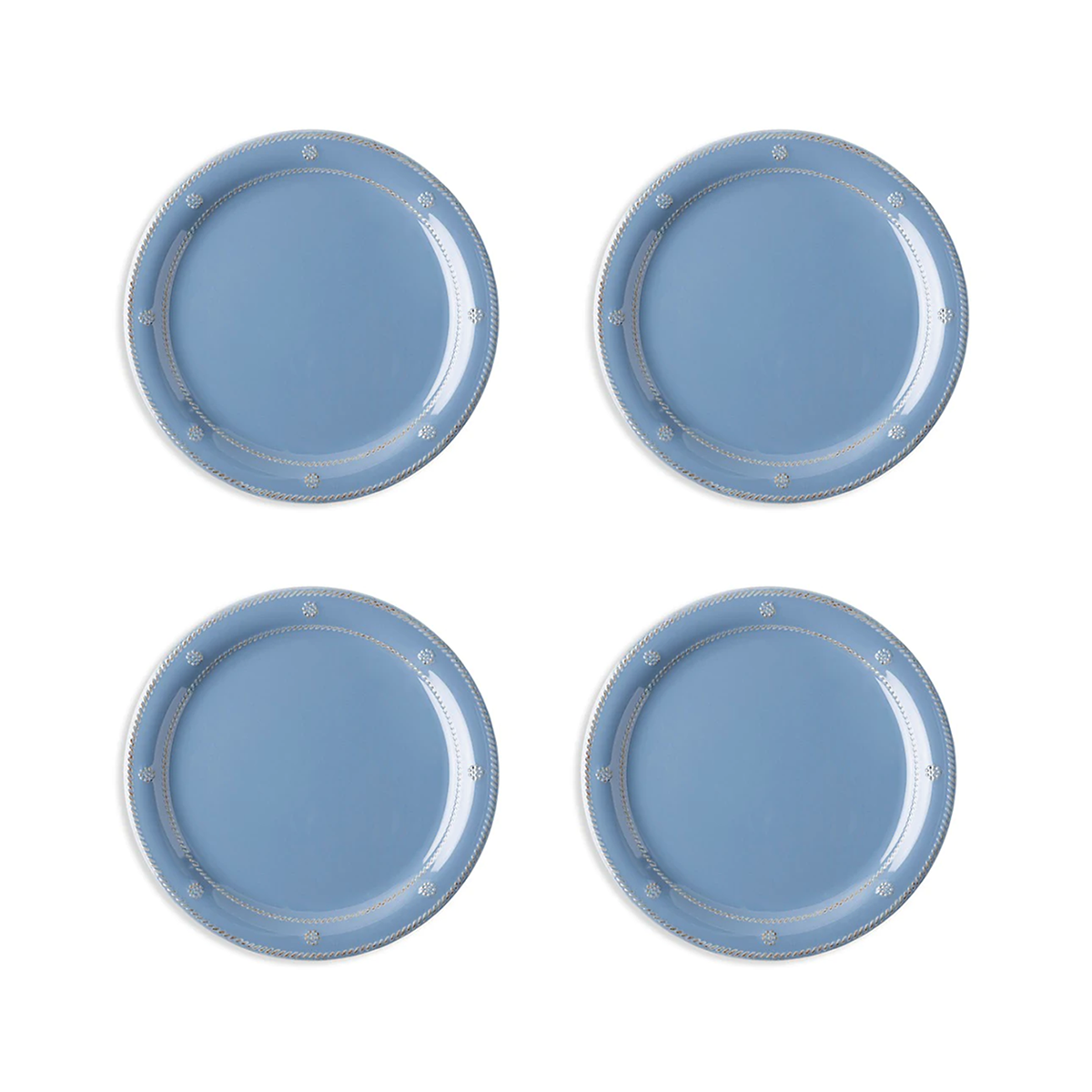 Berry & Thread Chambray Melamine Dessert/Salad Plate (Set of 4)