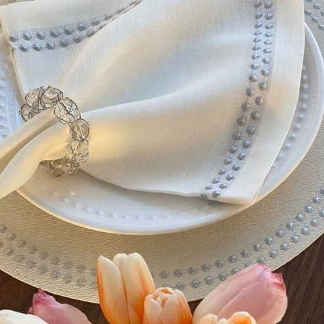 Pearls 21" Napkin (Set of 4)