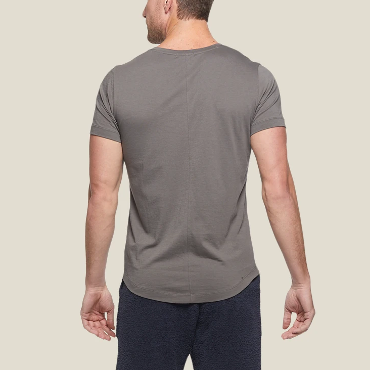 Men's Washed Jersey Short Sleeve V-neck