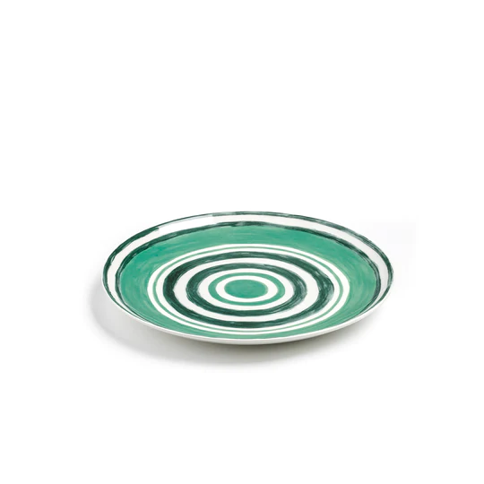 Maze Green Dinner Plate - Set of 2