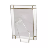 Lucite with Gold Tone Inlay Frame
