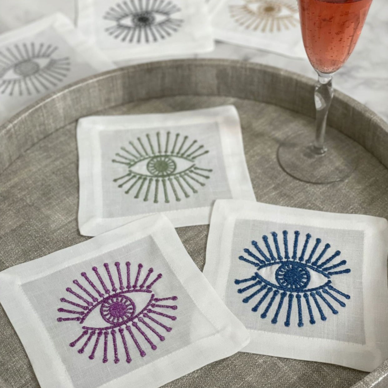 Bright Eyes Napkins - Set of 4