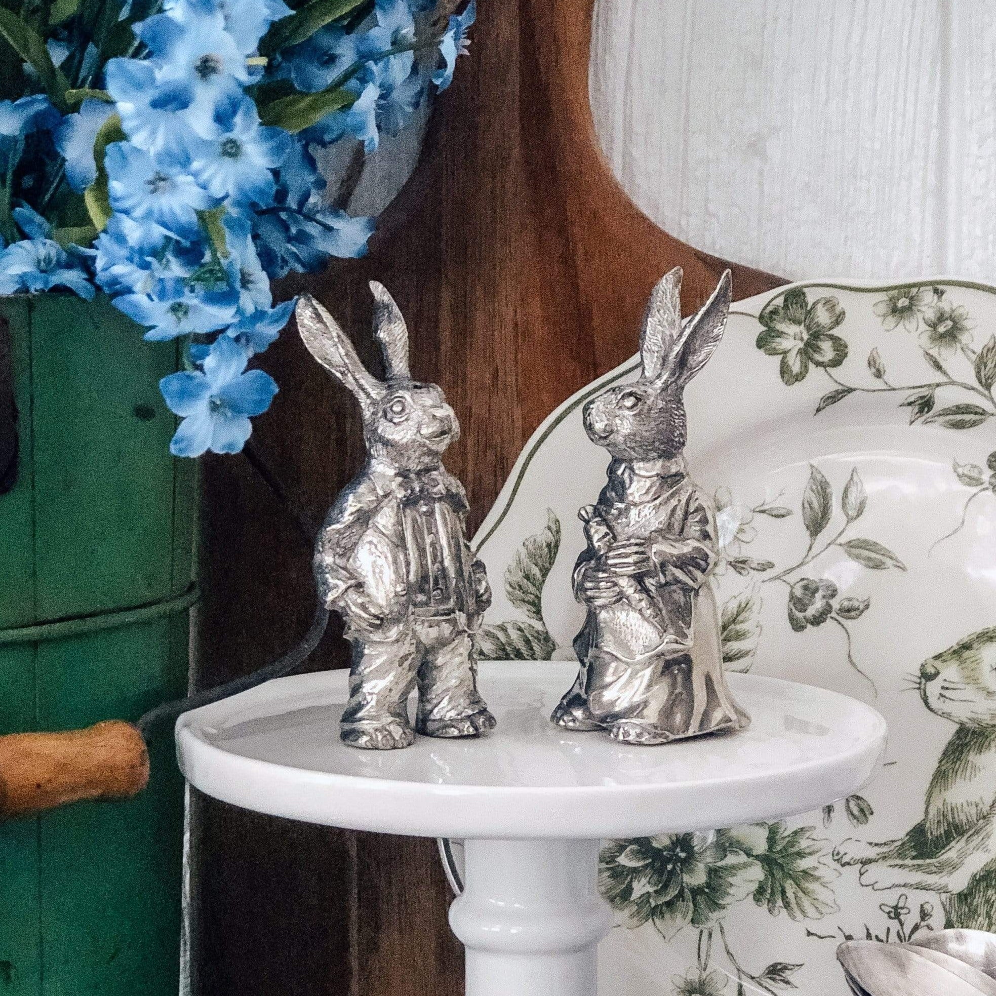 Vagabond House Dressed Rabbits Salt & Pepper Set