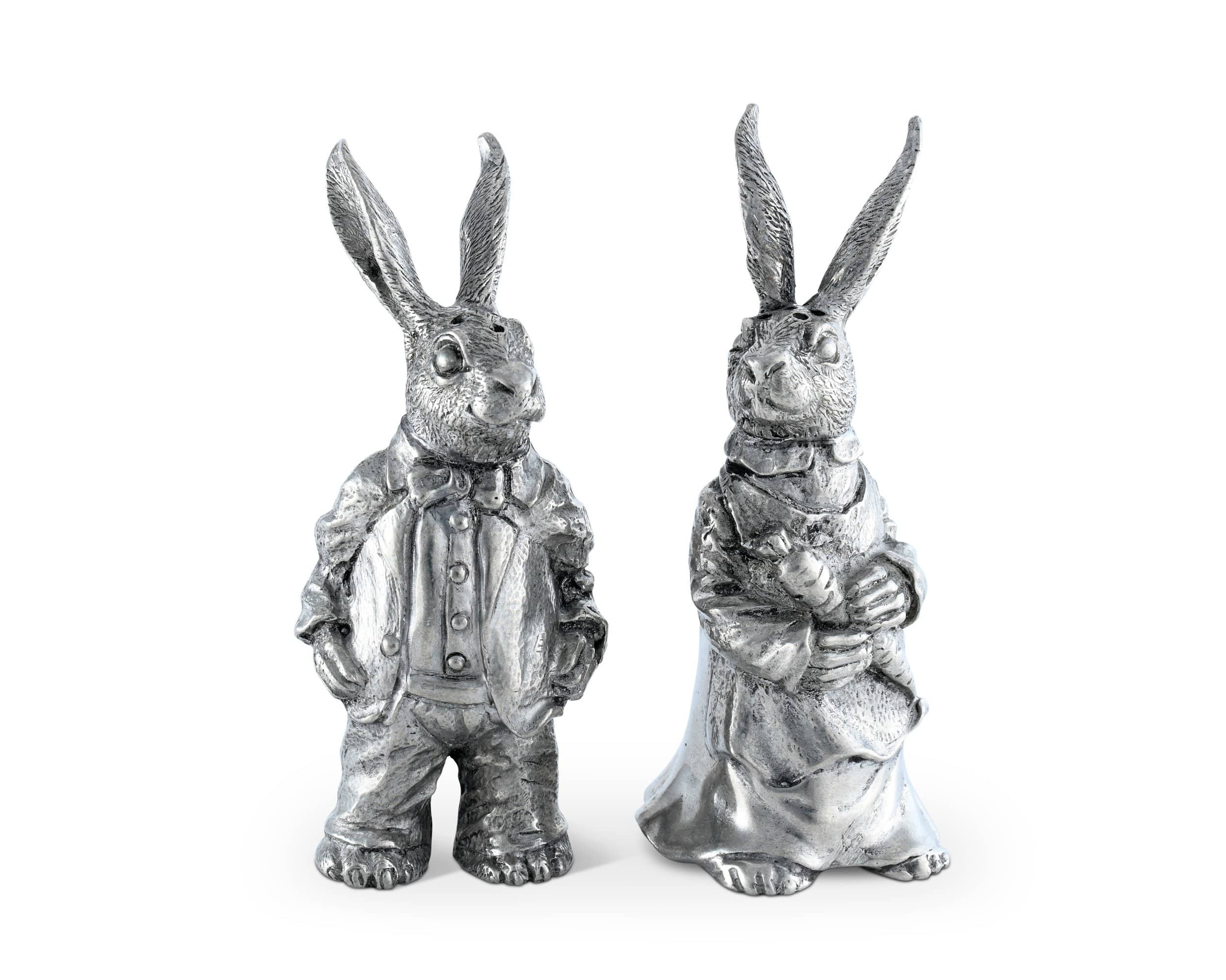 Vagabond House Dressed Rabbits Salt & Pepper Set