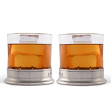 Double Old-Fashioned - Hatched Glass - Set of 2