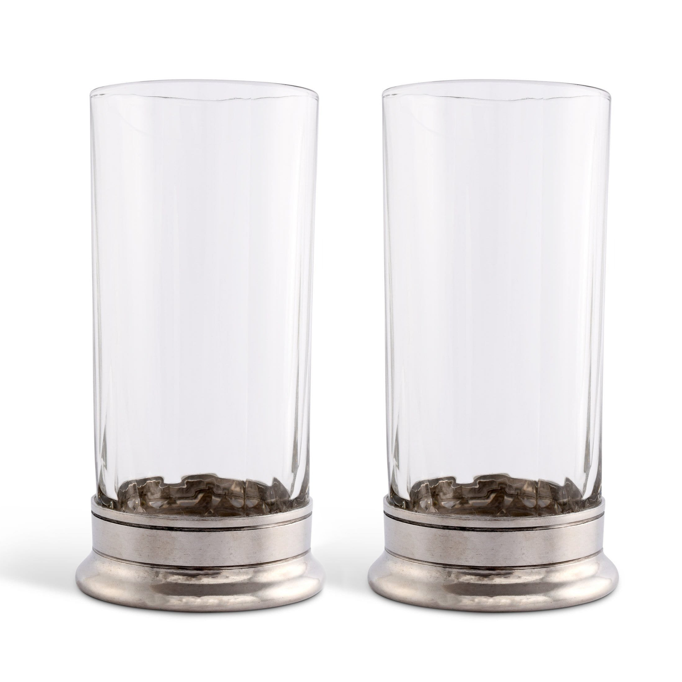 Highball Hatched Glass - Set of 2