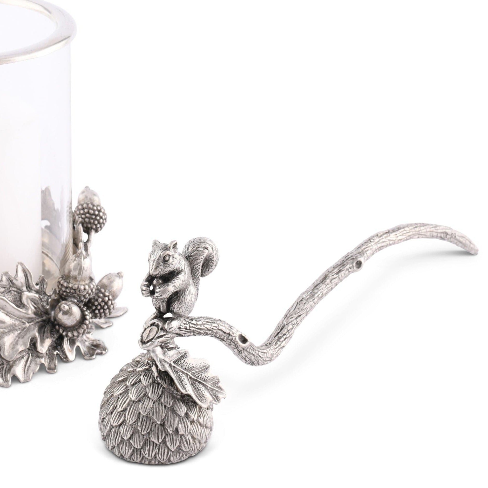 Pewter Squirrel Candle Snuffer