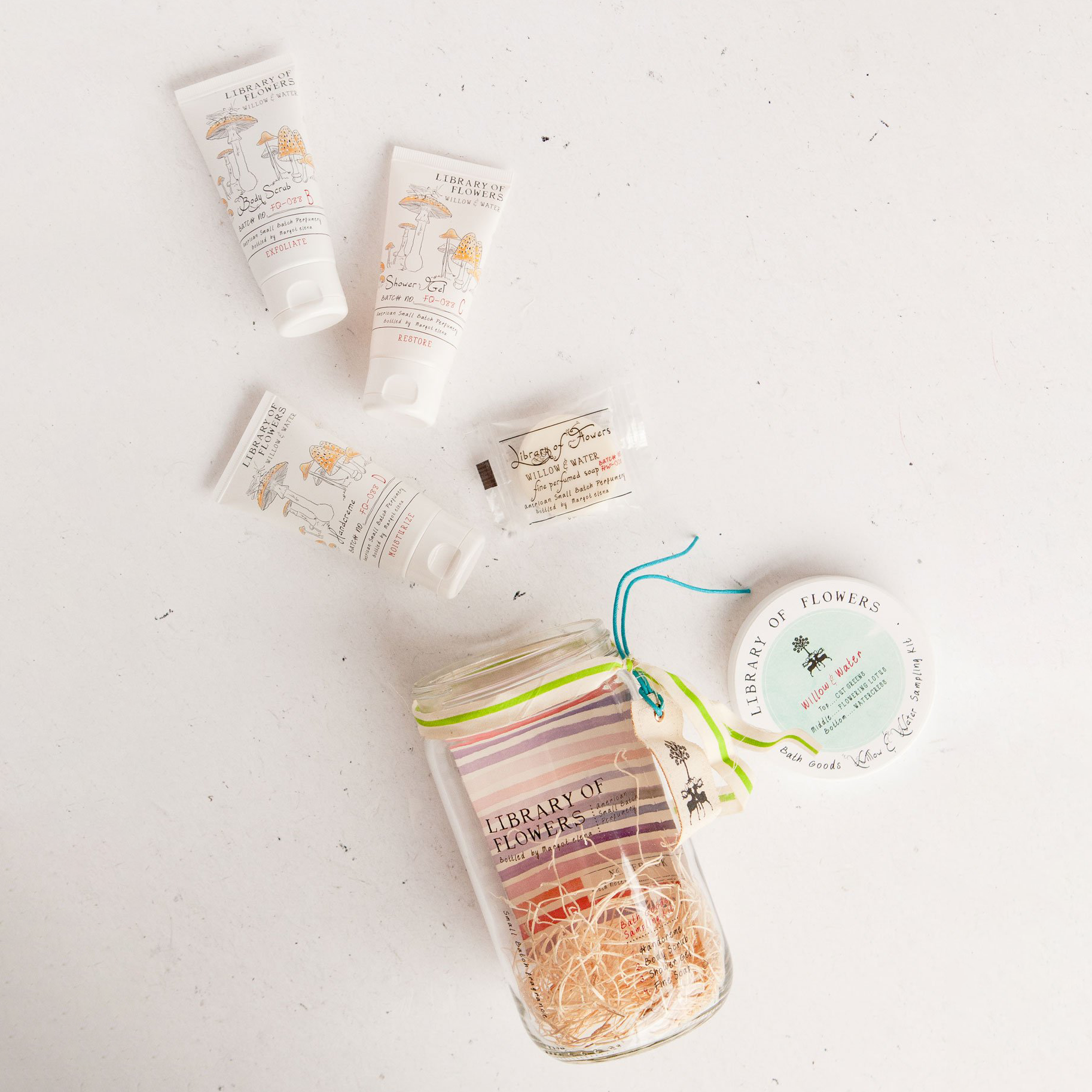 Willow & Water Shower Gel Bath Goods Sampling Kit